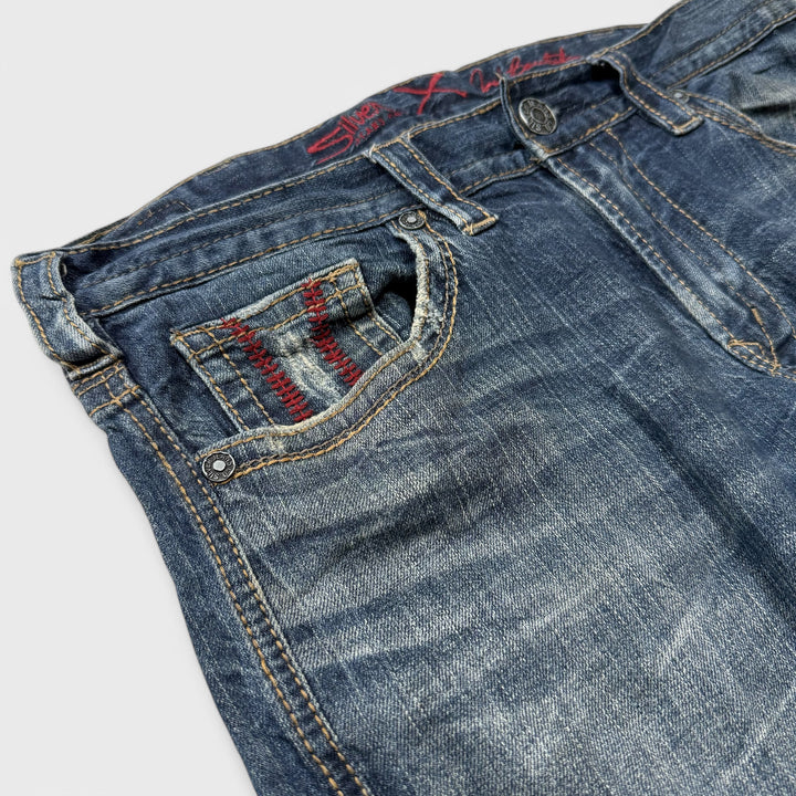 Silver Y2K Jeans W33 x L32
