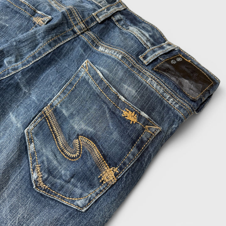 Silver Y2K Jeans W33 x L32