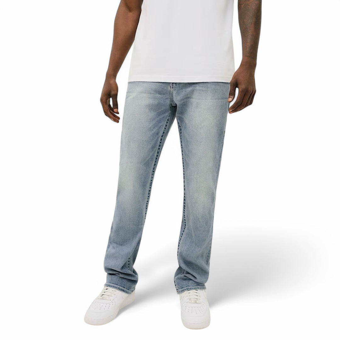 True Religion Ricky Flap Straight Jean 32" brilliant med wash