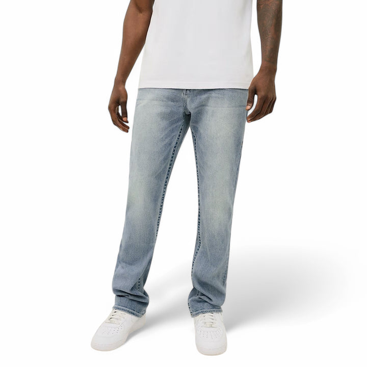 True Religion Ricky Flap Straight Jean 32" brilliant med wash