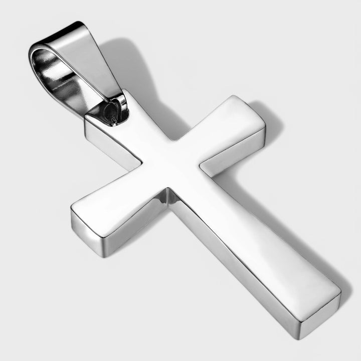 Latin Cross Pendant Stainless Steel Steel