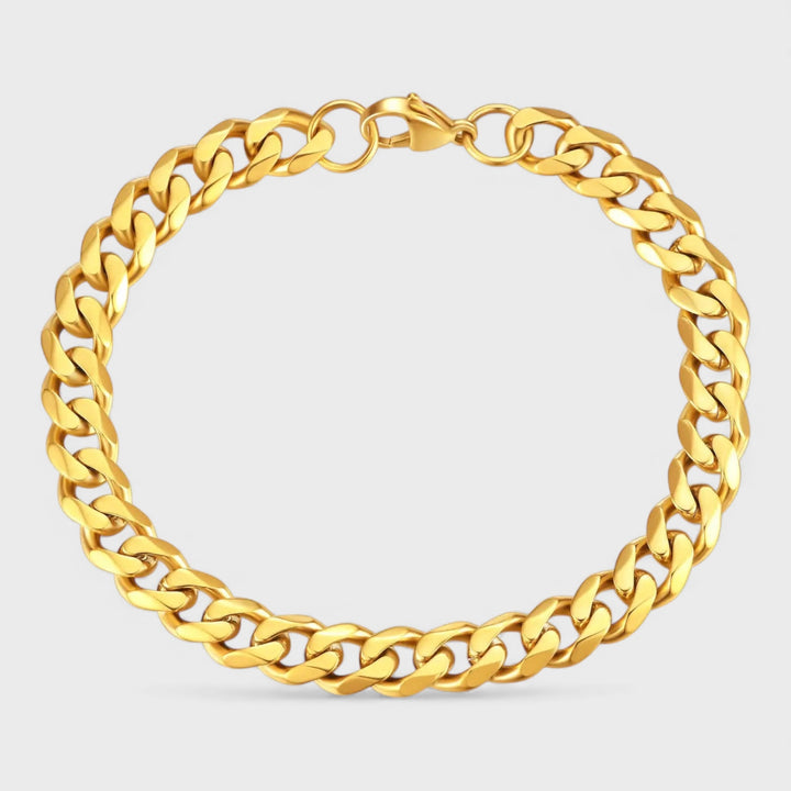 Cuban Link Bracelet 9mm x 21cm gold