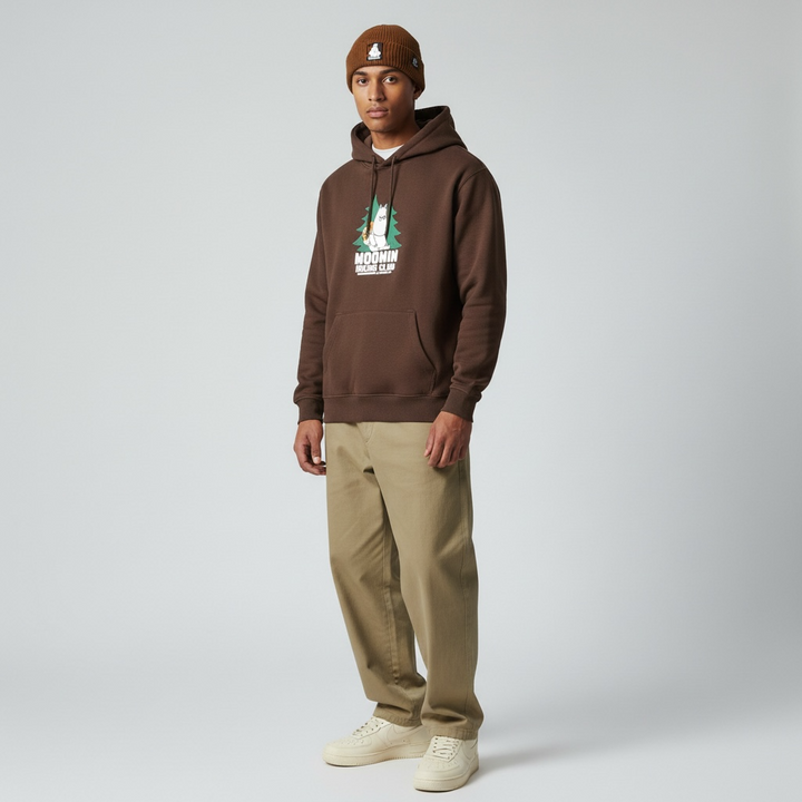 Moomin Muumipeikko Hiking Club Hoodie brown