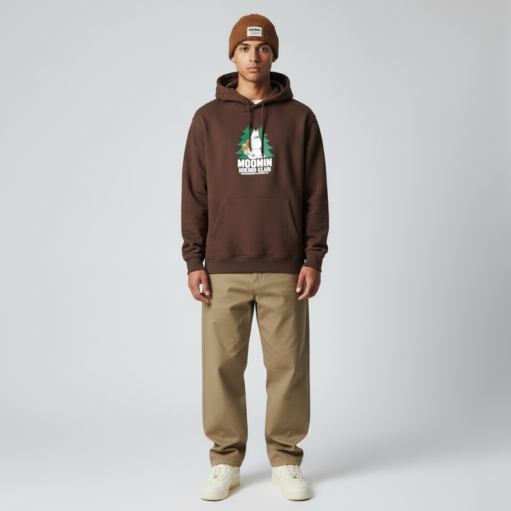 Moomin Muumipeikko Hiking Club Hoodie brown