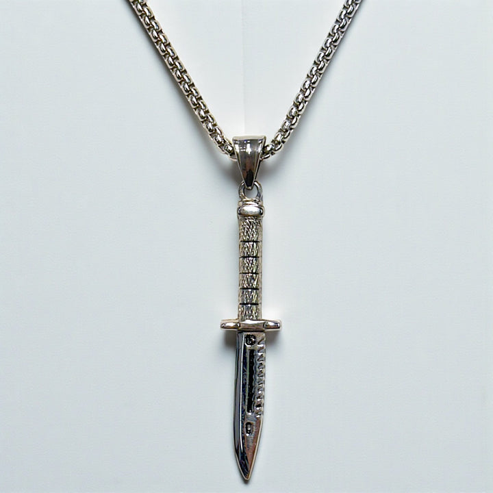 Dagger Pendant necklace steel