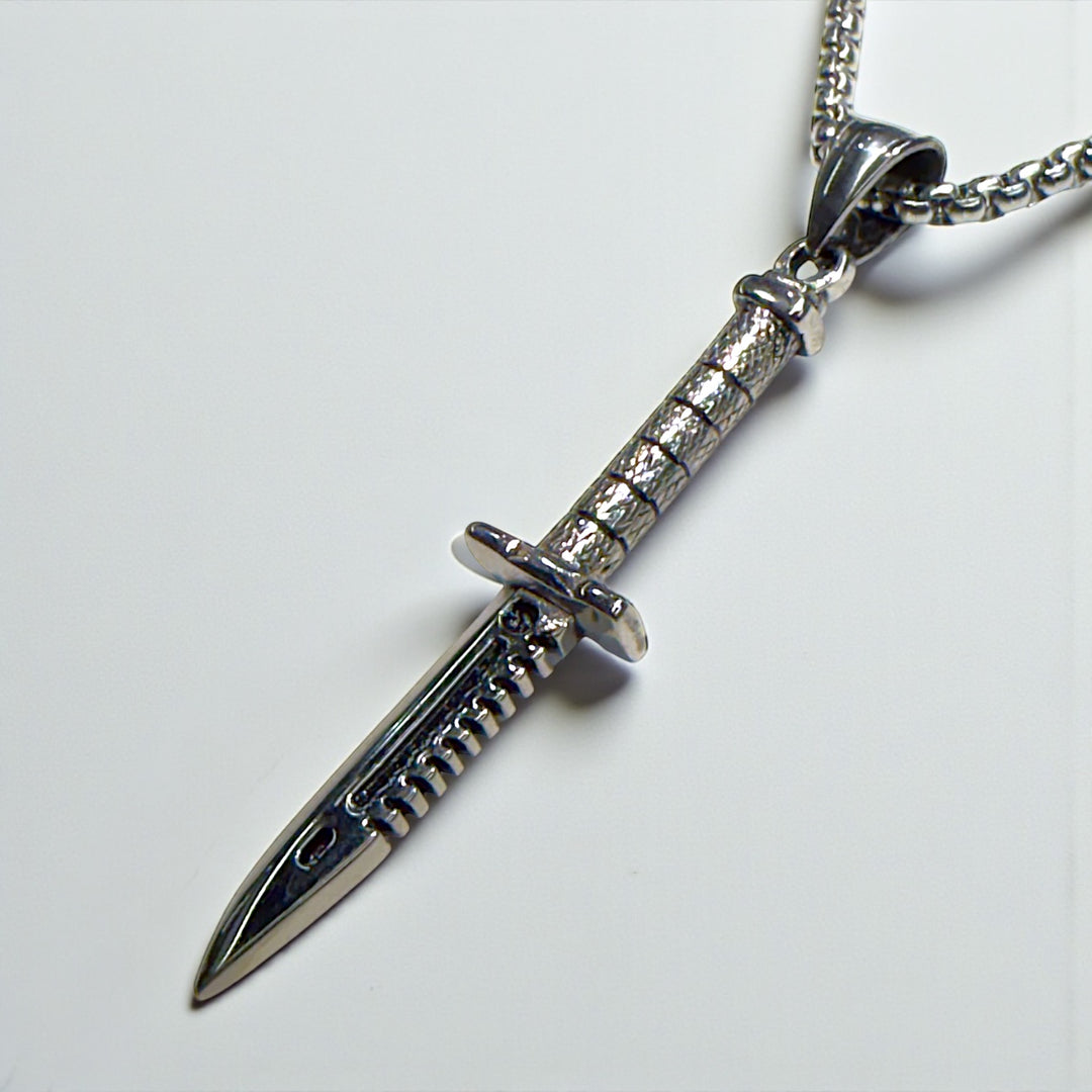 Dagger Pendant necklace steel