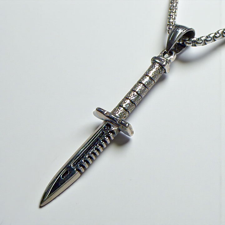 Dagger Pendant necklace steel