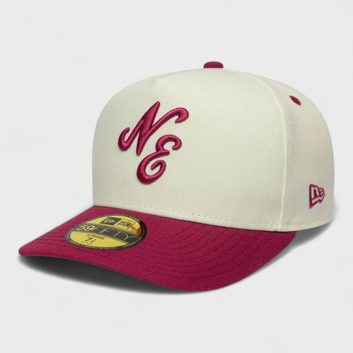 New Era Script A-Frame 59Fifty cream