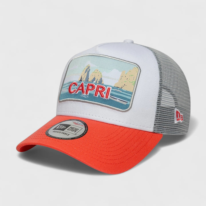 New Era Summer Capri 9Forty A-Frame Trucker pastel pink