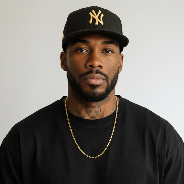 Clip Lock Chain Necklace 65cm x 4mm steel gold