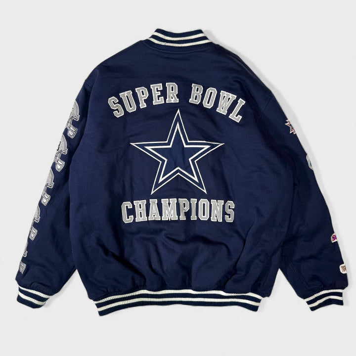 NFL Superbowl Champions Dallas Cowboys 90s varsity jacket navy 2XL