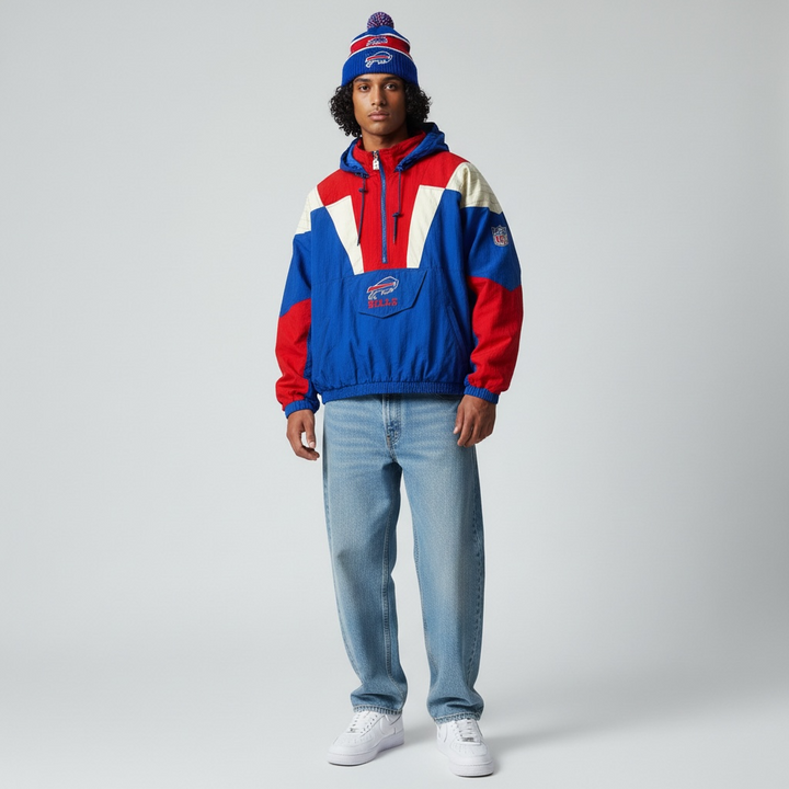 Starter 90s NFL Pro Line Buffalo Bills Pullover jacket red/blue/white L