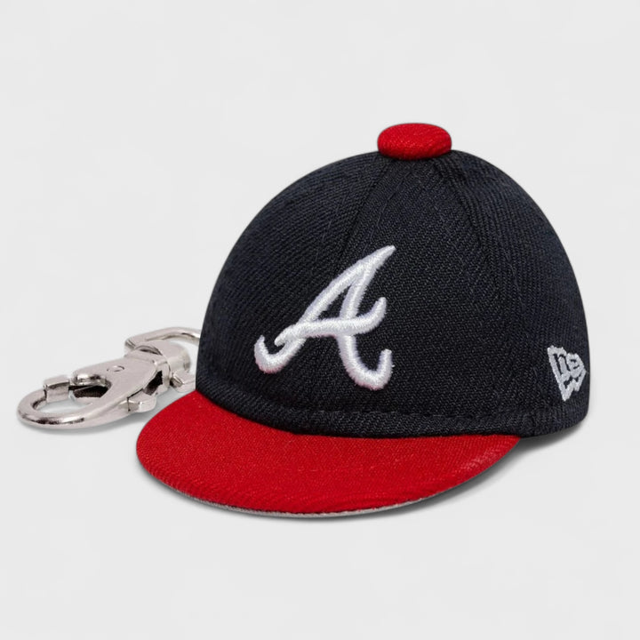 New Era MLB Mini Cap Key Chain A Braves navy - Shop-Tetuan