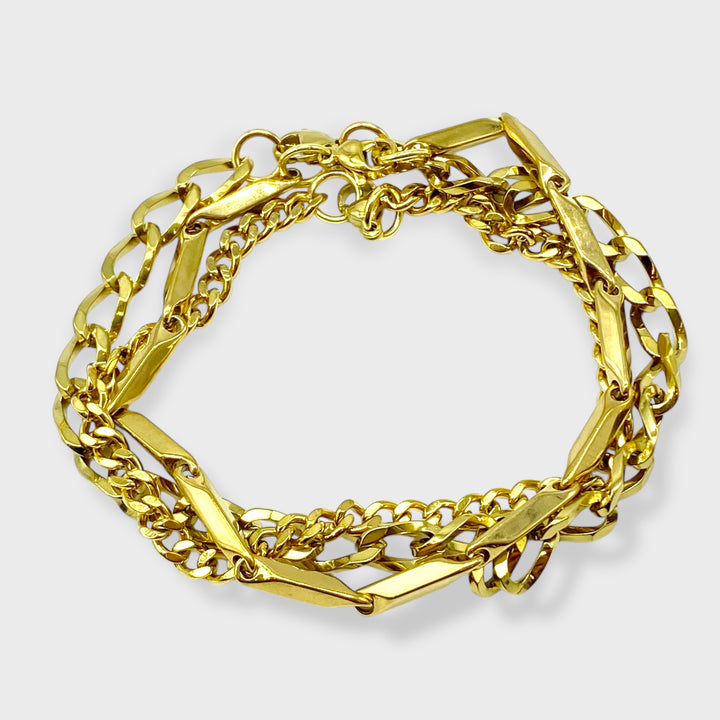 Three Piece Set Bracelet steel/gold - Shop-Tetuan