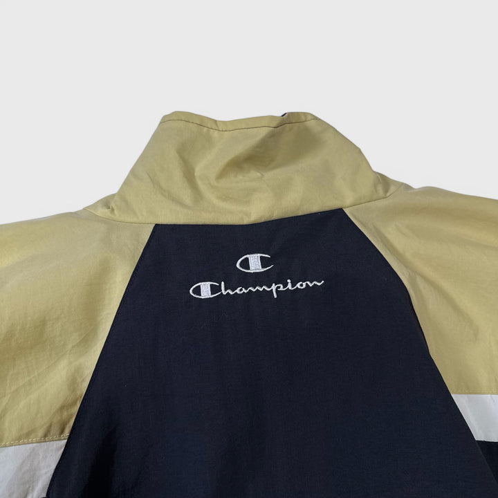 Champion Vintage Windbreaker Jacket black/khaki XXXL - Shop-Tetuan