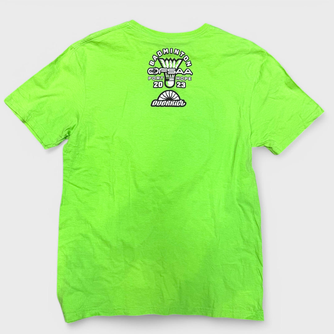 Port Hope OFSAA Badminton 2023 tee limegreen M