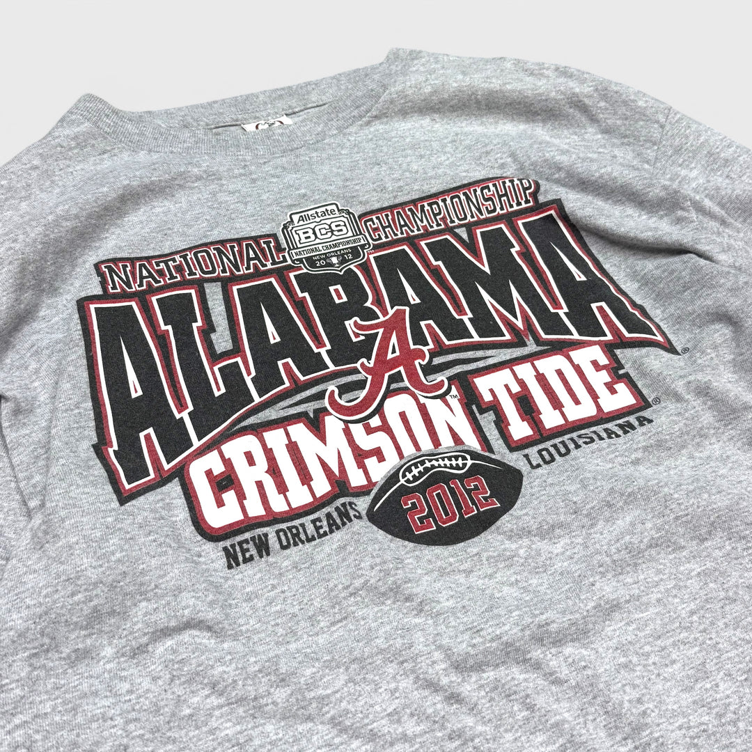 Alabama Crimson Tide Championship 2012 Longsleeve tee grey L