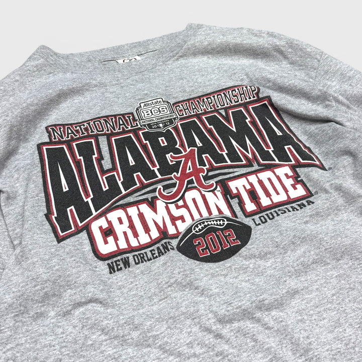 Alabama Crimson Tide Championship 2012 Longsleeve tee grey L