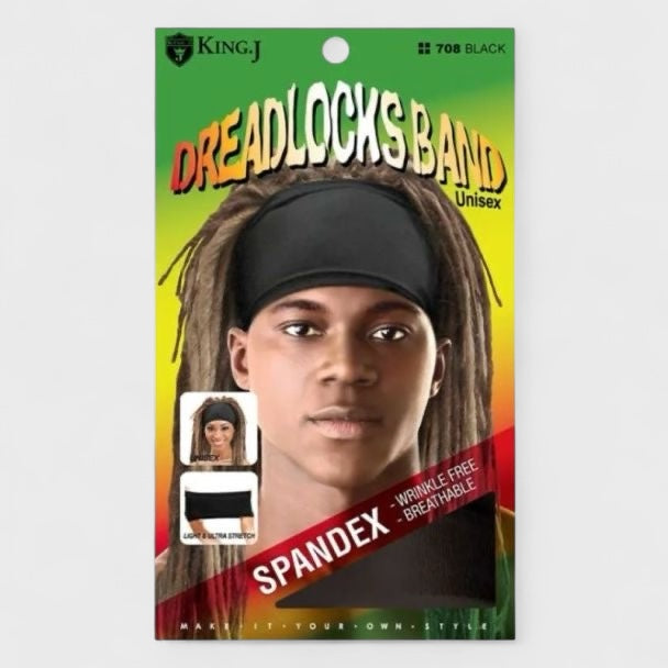 King.J Unisex Spandex Dreadlocks Band black - Shop-Tetuan