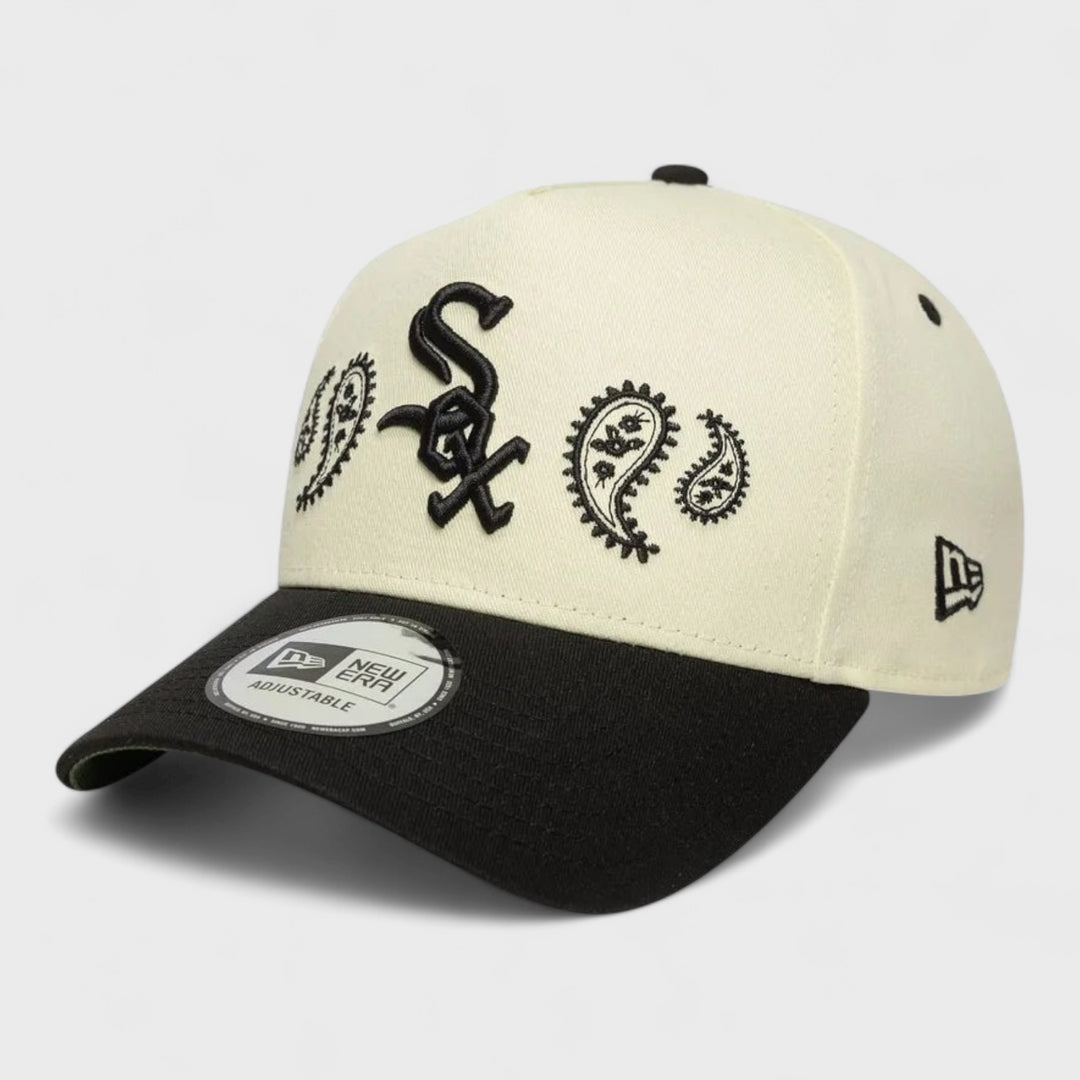 New Era MLB Paisley 9Forty E-Frame C White Sox white/black - Shop-Tetuan