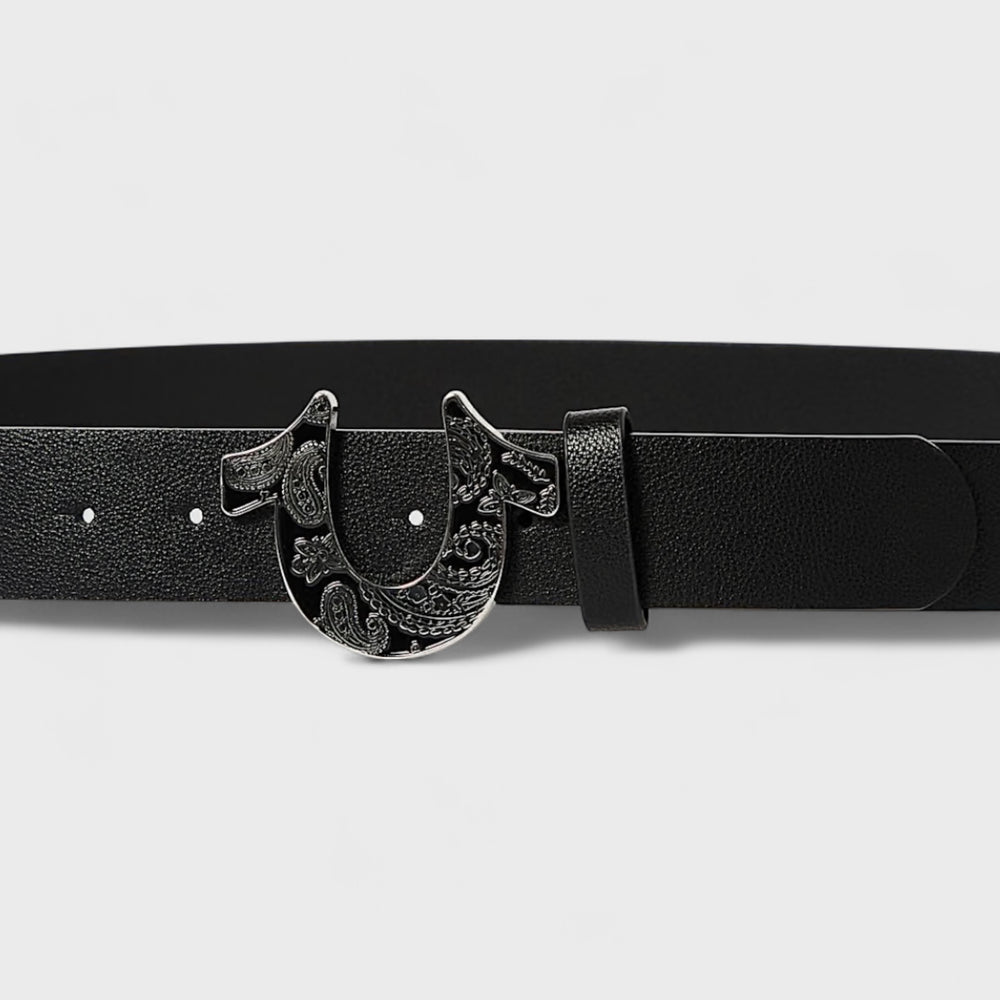 True Religion Paisley Buckle Belt black - Shop-Tetuan