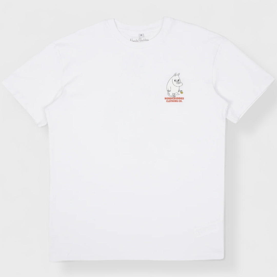 Moomin Muumipeikon Kukka tee white - Shop-Tetuan