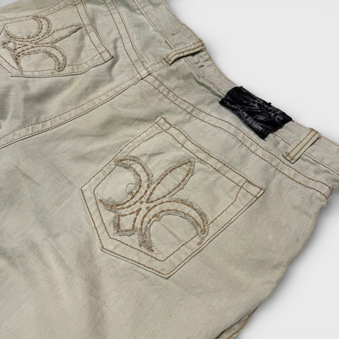 R-Sole Fleur De Lis baggy jeans khaki w42/l32