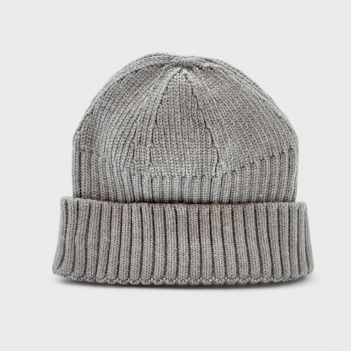 Major Wear Short Rib Beanie heather grey - Shop-Tetuan