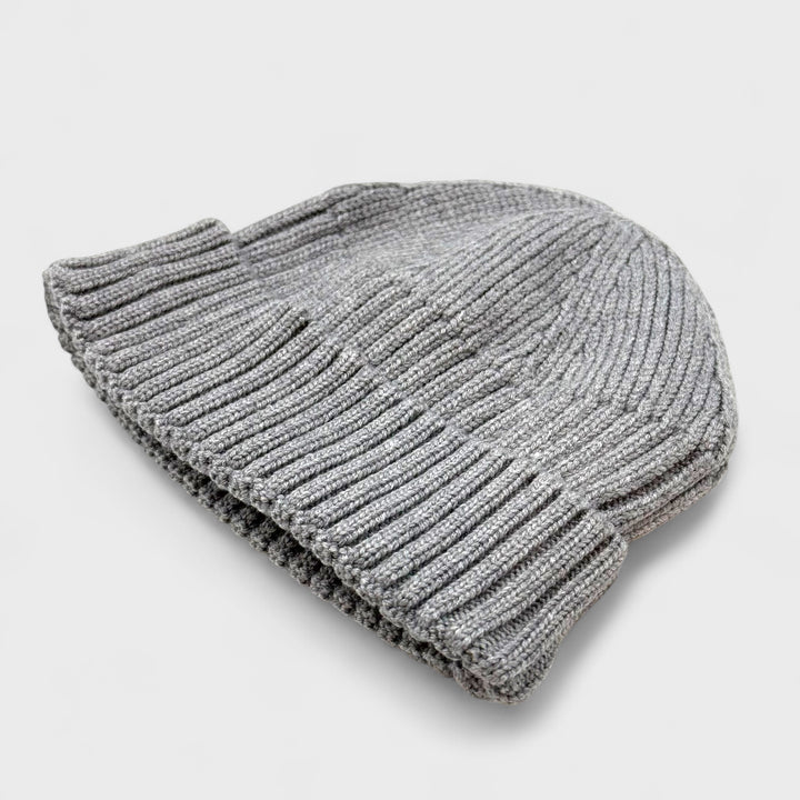 Major Wear Short Rib Beanie heather grey - Shop-Tetuan