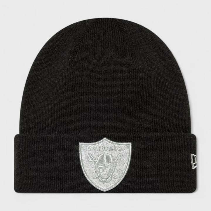 New Era NFL Metallic Cuff Knit Beanie LV Raiders black - Shop-Tetuan
