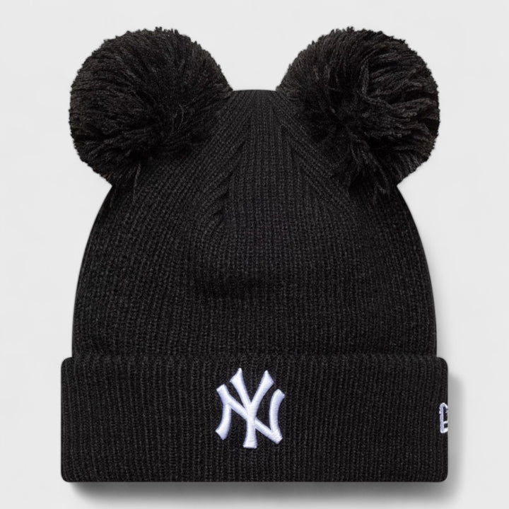 New Era MLB Double Pom Cuff Knit Beanie NY Yankees black - Shop-Tetuan