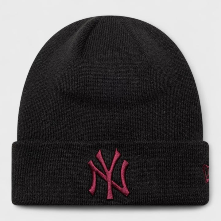 New Era MLB League Essential Cuff Knit Beanie NY Yankees black/maroon