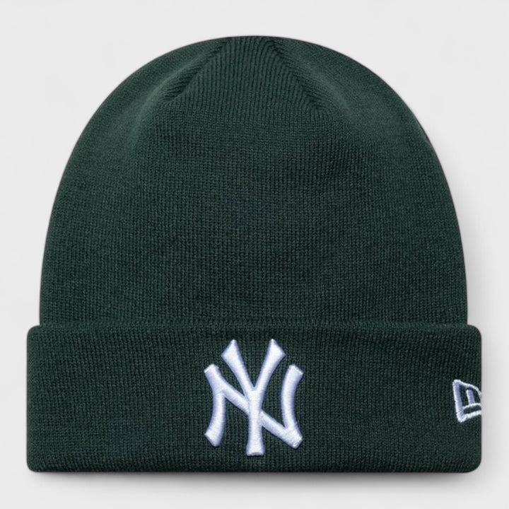 New Era MLB League Essential Cuff Knit Beanie NY Yankees green