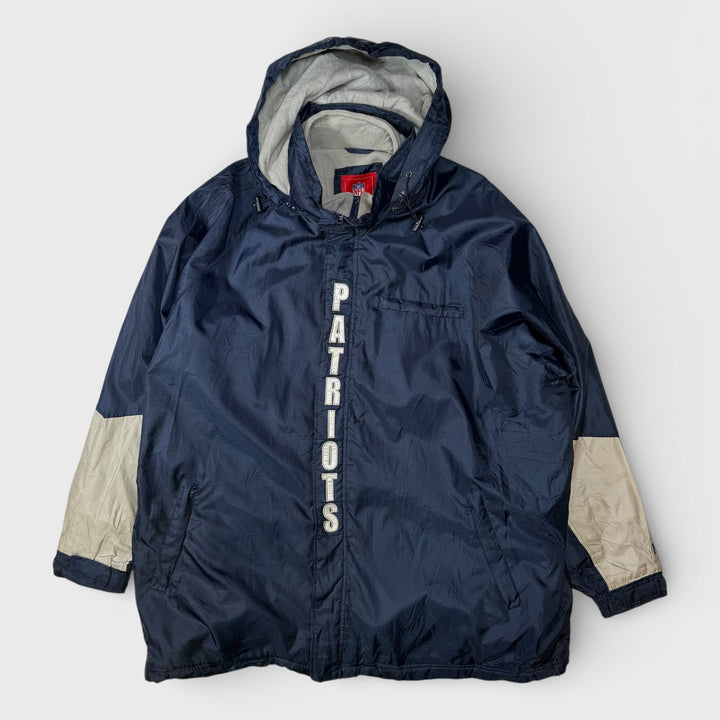 NFL 90s New England Patriots Jacket navy/grey 4XL - Shop-Tetuan