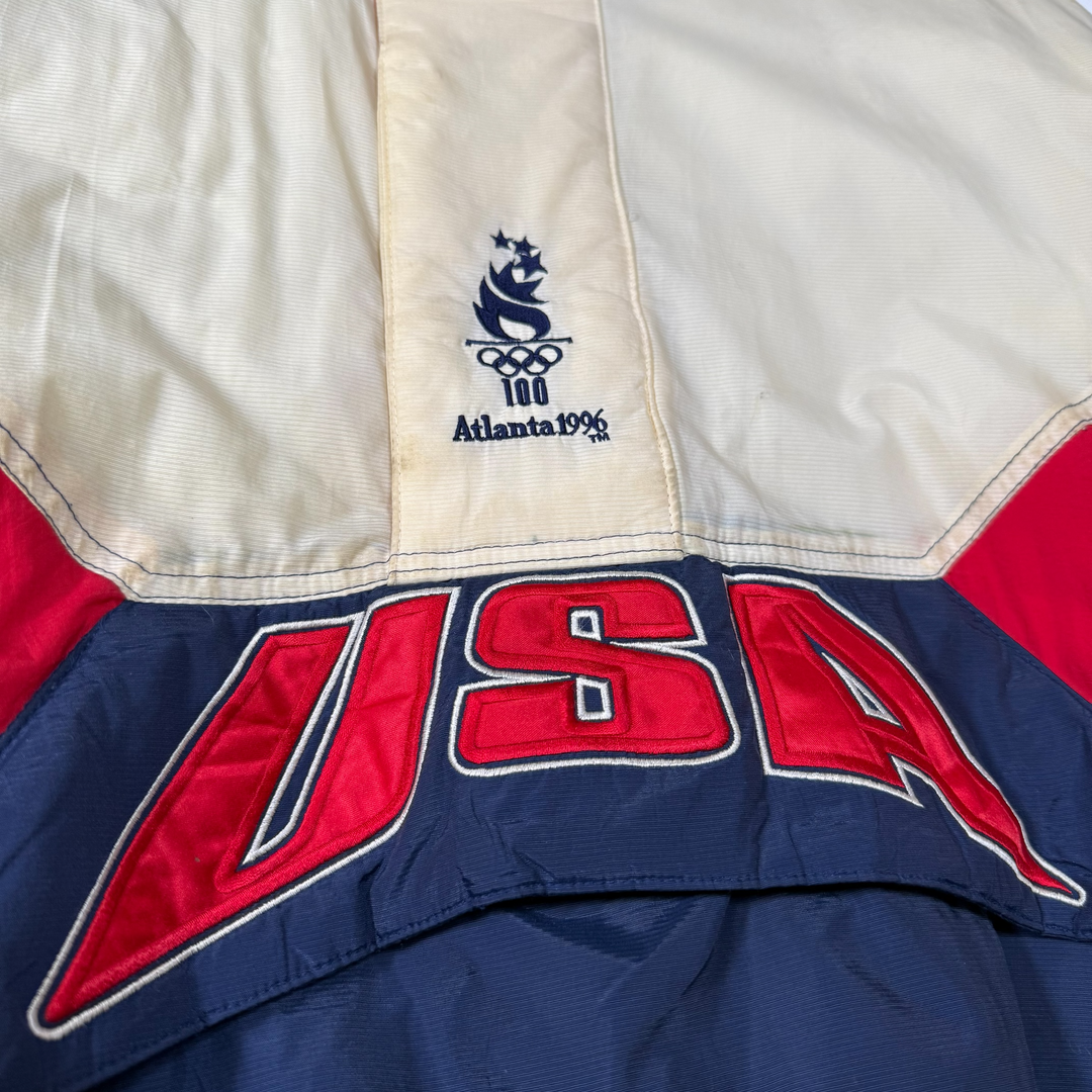 Starter Vintage Atlanta 1996 Olympic USA Jacket wht/blu/red L - Shop-Tetuan