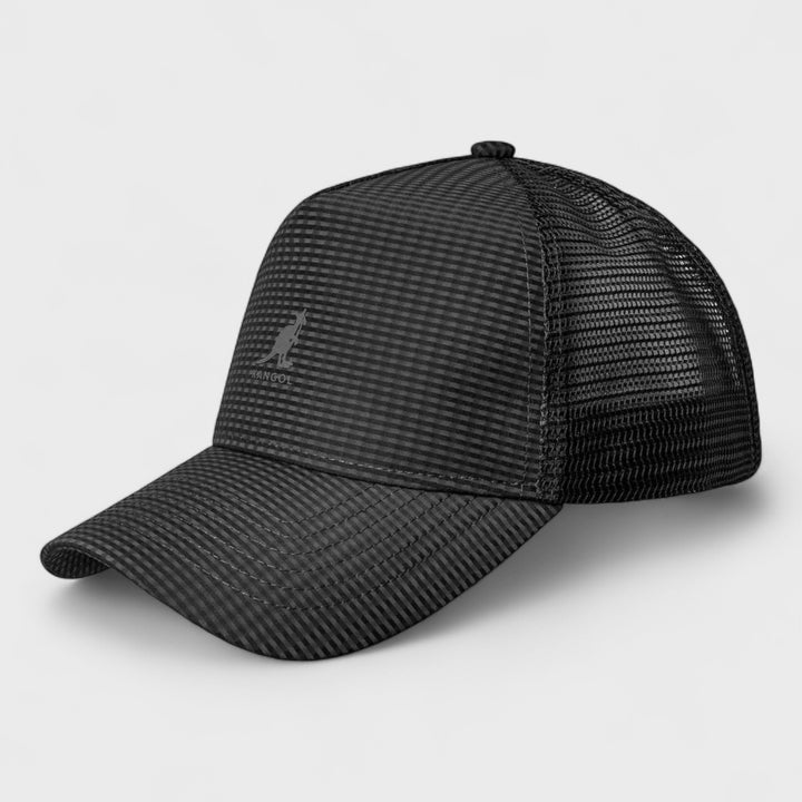 Kangol Seersucker mesh trucker black - Shop-Tetuan
