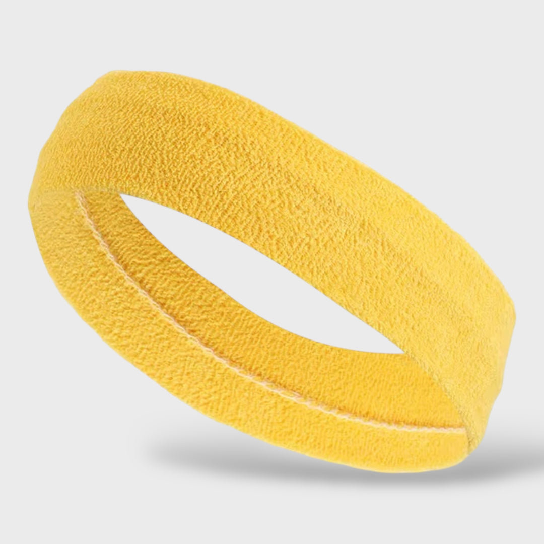 Plain Head Sweatband yellow - Shop-Tetuan