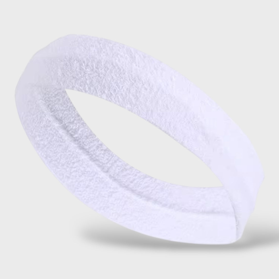 Plain Head Sweatband white - Shop-Tetuan
