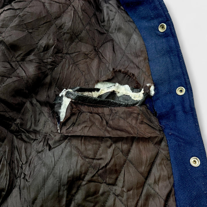 Yamaha Vintage Wool Varsity Jacket navy XL - Shop-Tetuan