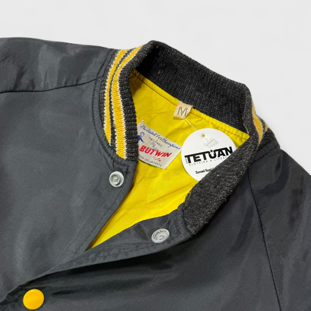 Butwin St. Laurence Cross Country Vintage Baseball jacket black/yellow M - Shop-Tetuan