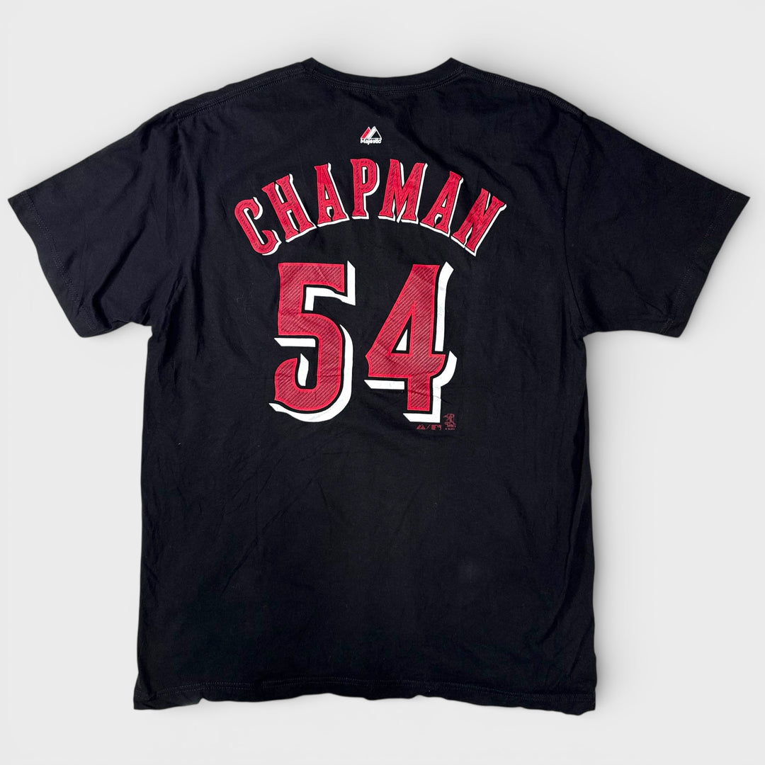 Majestic Triple Peak MLB Cincinnati Reds Tee black/red XL - Shop-Tetuan