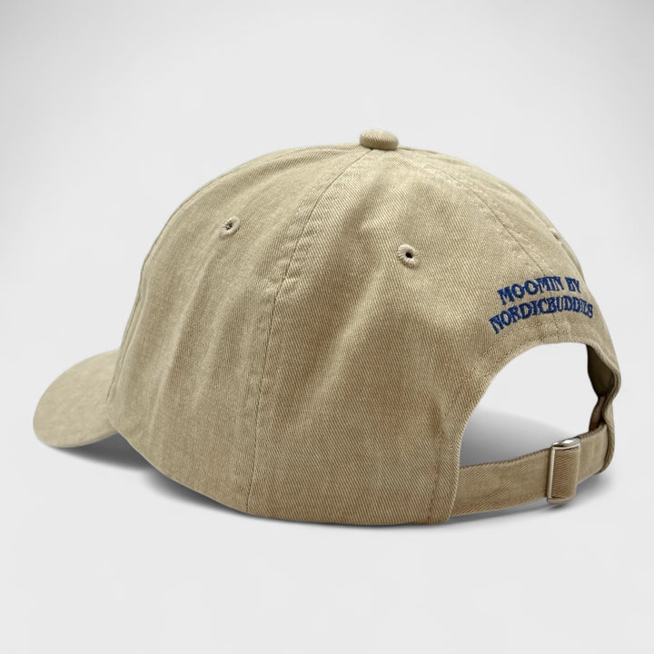 Moomin Muumipeikko murjottaa dad cap stone washed