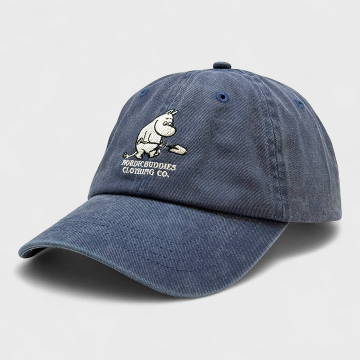 Moomin Muumipeikko lapioi dad cap denim blue