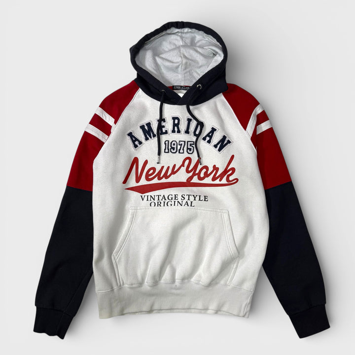 Enos Jeans "American 1975" Hoodie wht/red/navy L - Shop-Tetuan
