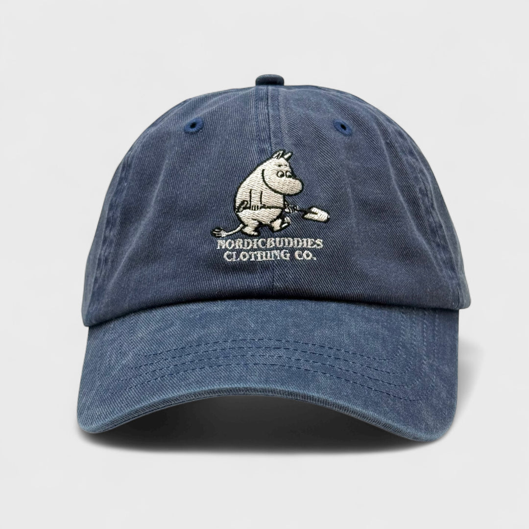 Moomin Muumipeikko lapioi dad cap denim blue