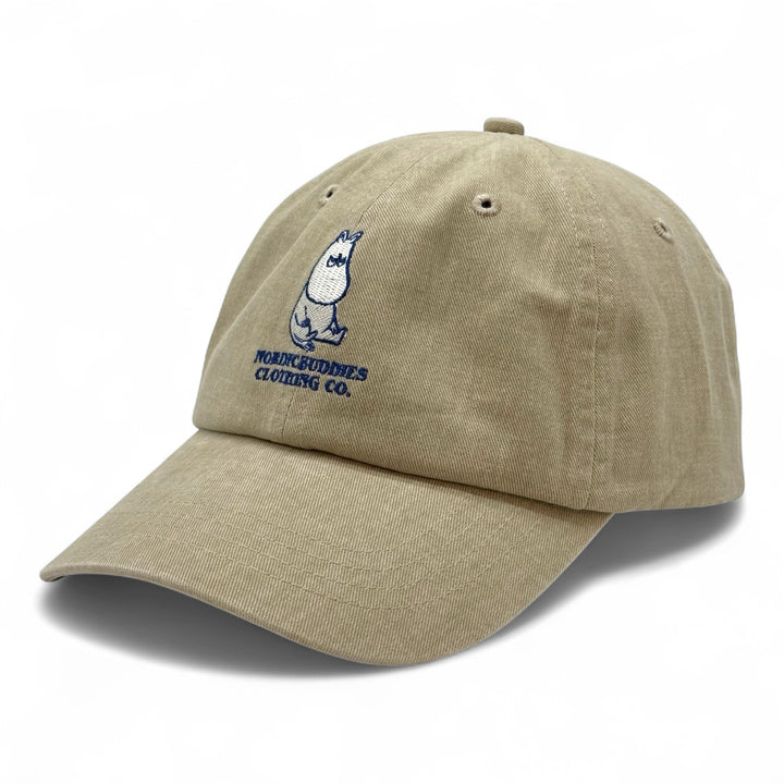 Moomin Muumipeikko murjottaa dad cap stone washed