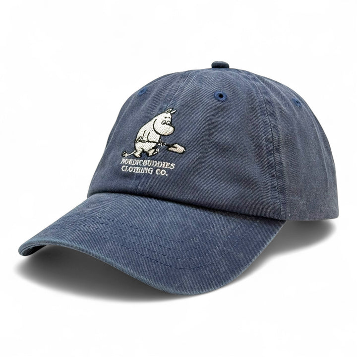 Moomin Muumipeikko lapioi dad cap denim blue