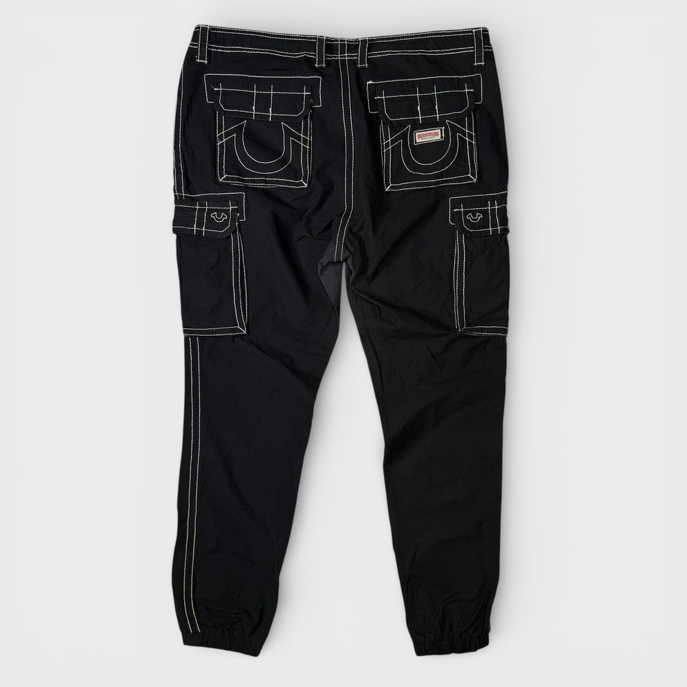 True Religion Cargo Jogger Pants black 38 - Shop-Tetuan