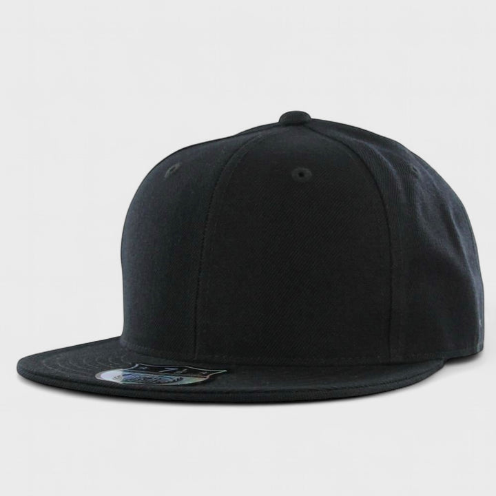 KB Ethos Fitted Flat Brim cap black
