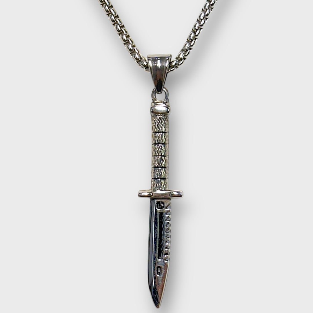 Dagger Pendant necklace steel - Shop-Tetuan